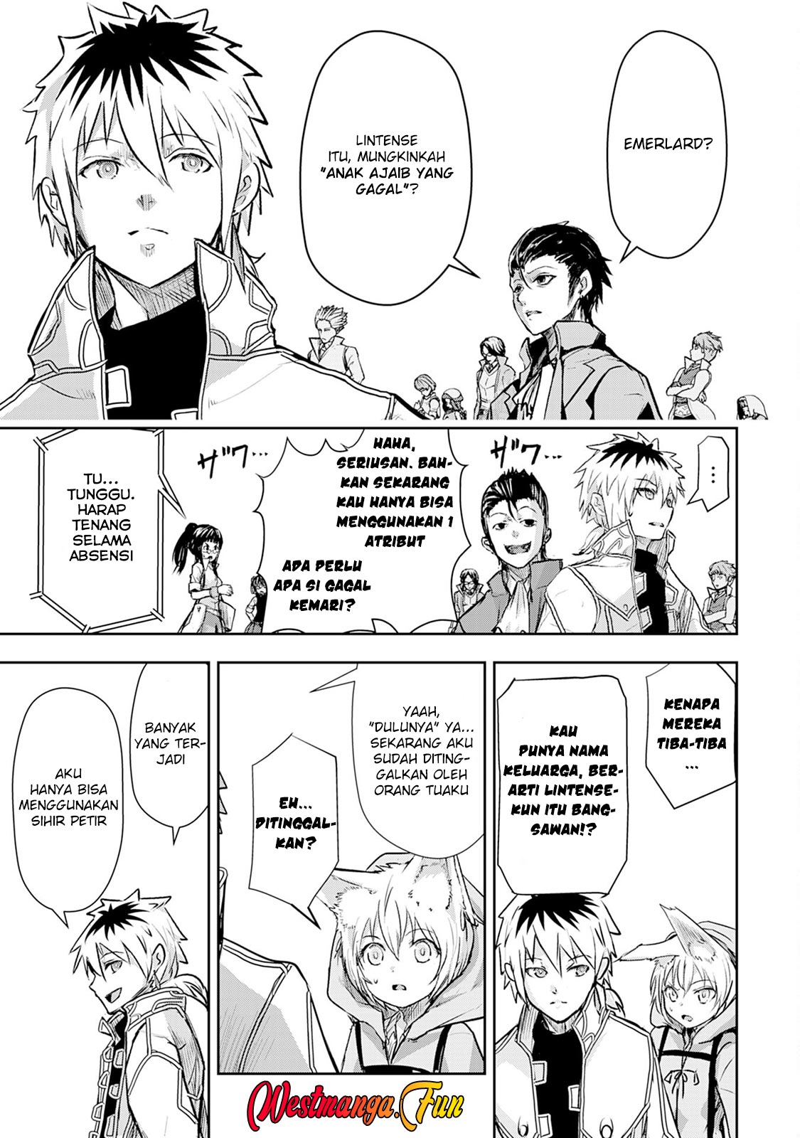Halaman 30 dari Nanairo Raijyutsushi no Eiyutan Chapter 3