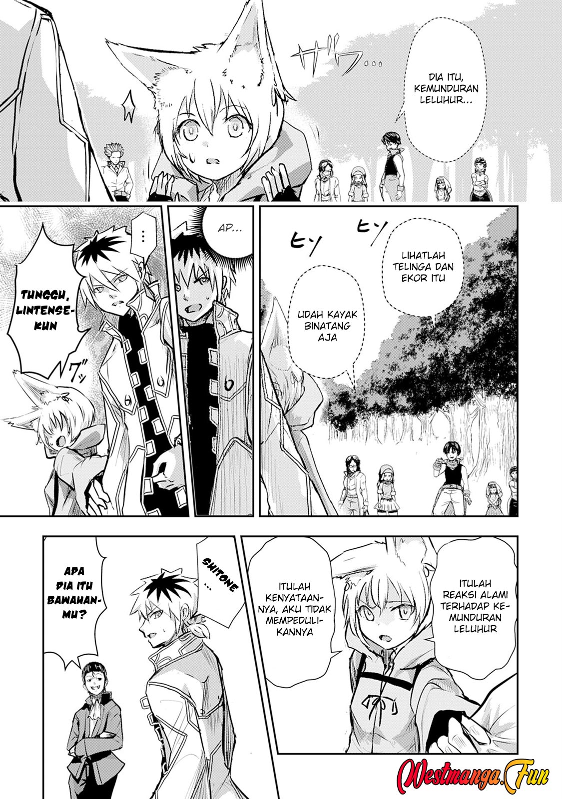 Halaman 32 dari Nanairo Raijyutsushi no Eiyutan Chapter 3