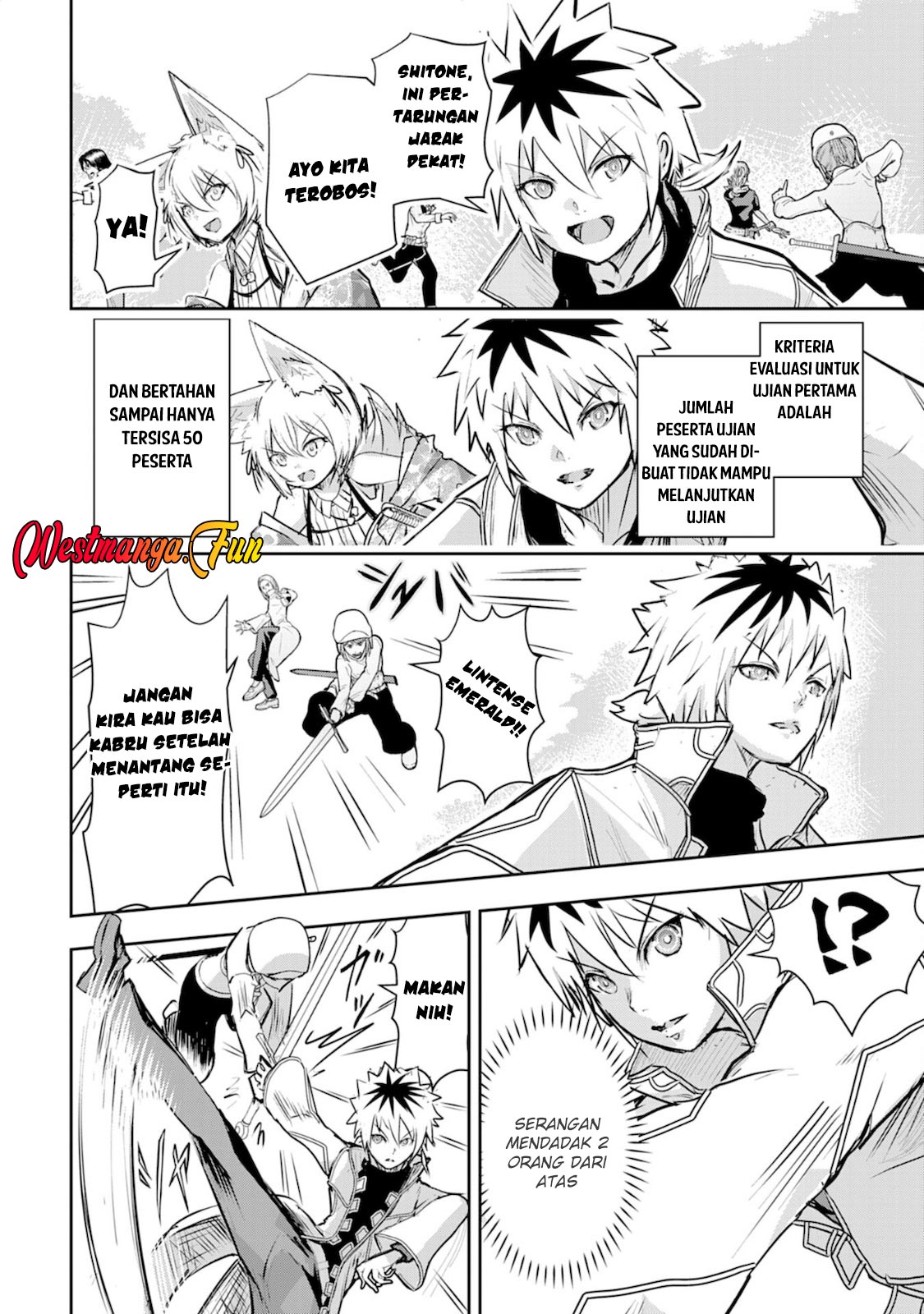 Halaman 10 dari Nanairo Raijyutsushi no Eiyutan Chapter 4