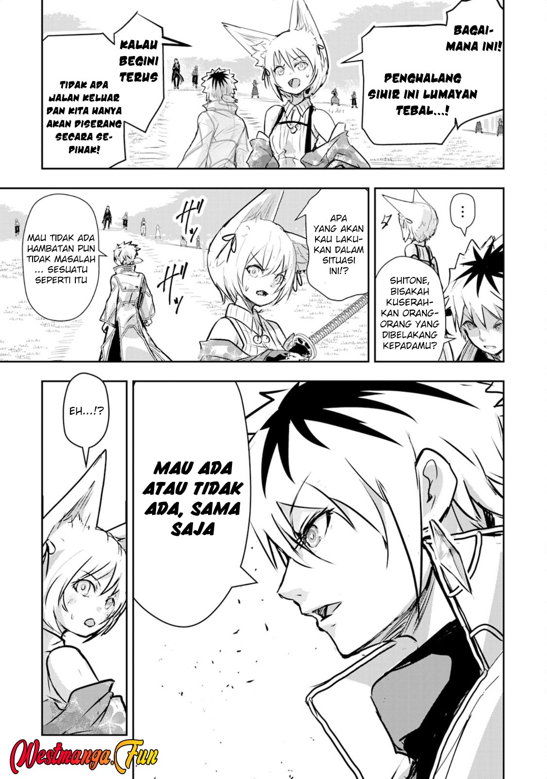 Halaman 24 dari Nanairo Raijyutsushi no Eiyutan Chapter 4