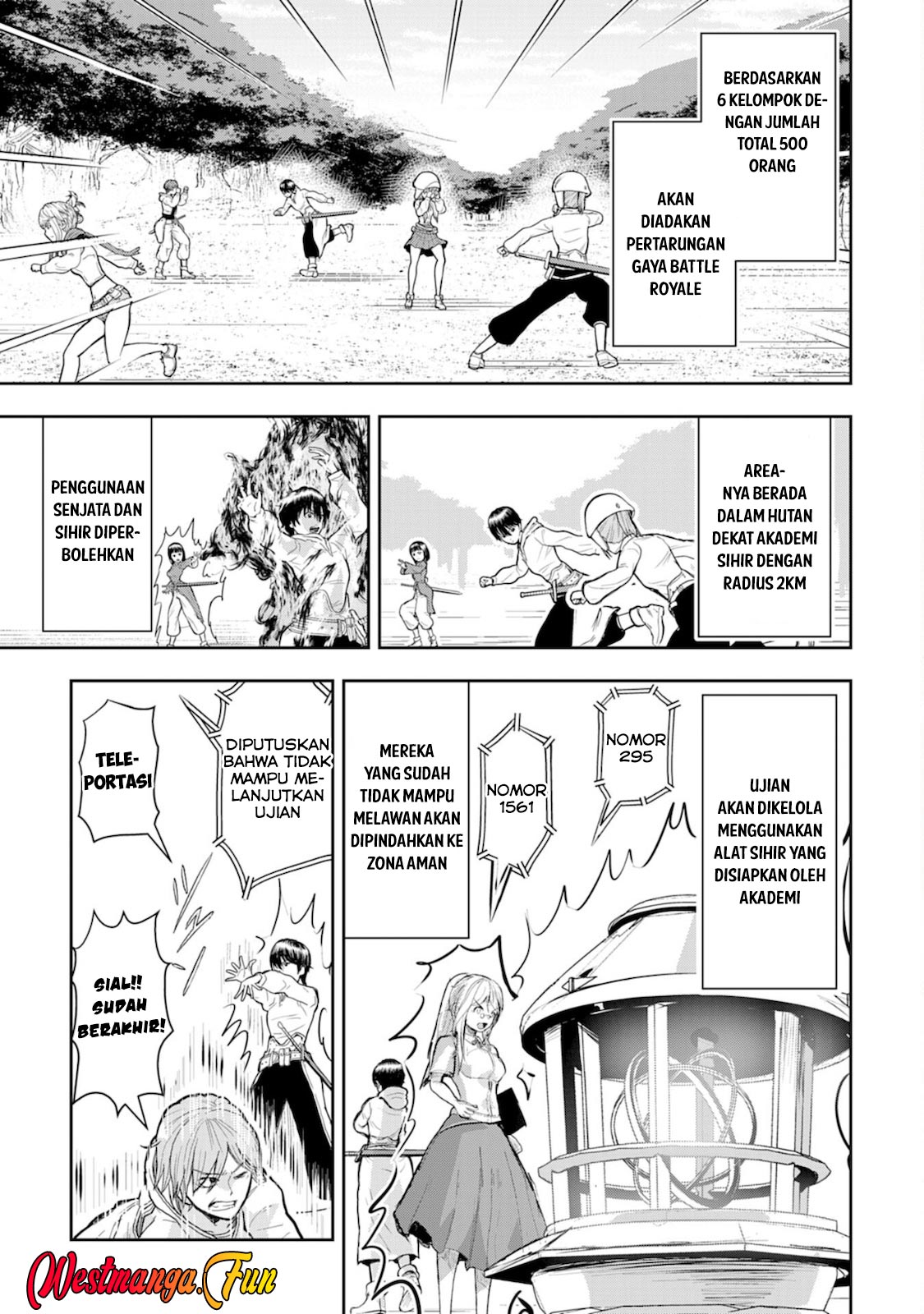 Halaman 9 dari Nanairo Raijyutsushi no Eiyutan Chapter 4