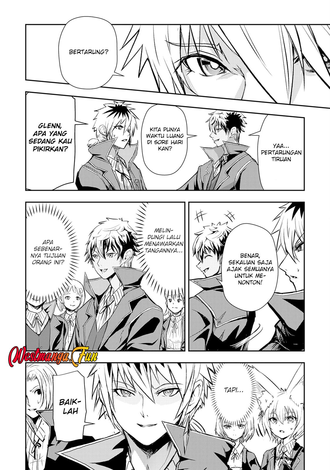 Halaman 12 dari Nanairo Raijyutsushi no Eiyutan Chapter 7