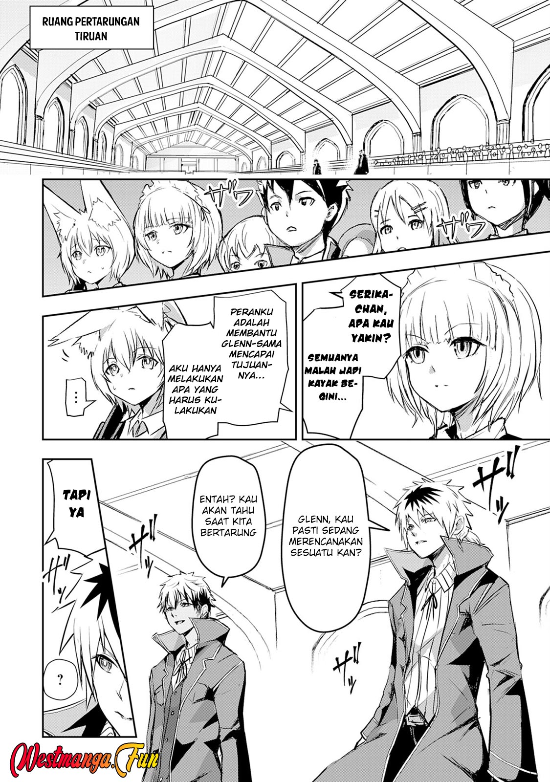 Halaman 14 dari Nanairo Raijyutsushi no Eiyutan Chapter 7