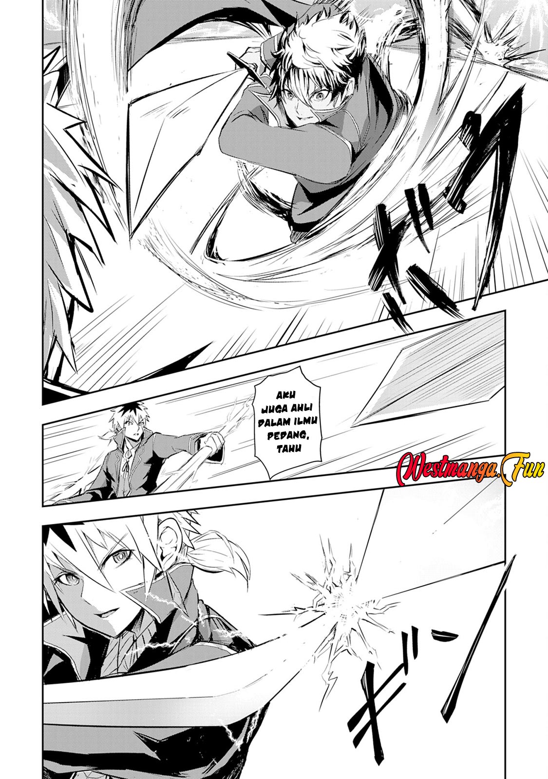 Halaman 28 dari Nanairo Raijyutsushi no Eiyutan Chapter 7