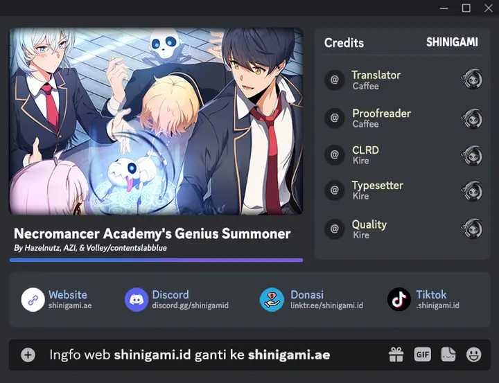 Necromancer Academy and the Genius Summoner Chapter 11 – halaman 1