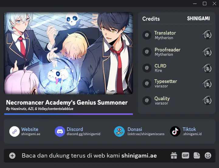 Necromancer Academy and the Genius Summoner Chapter 3 – halaman 1