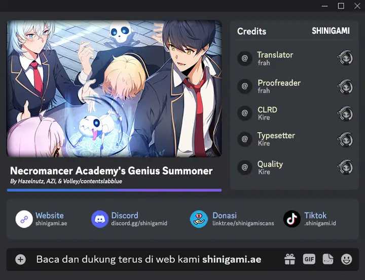 Necromancer Academy and the Genius Summoner Chapter 9 – halaman 1