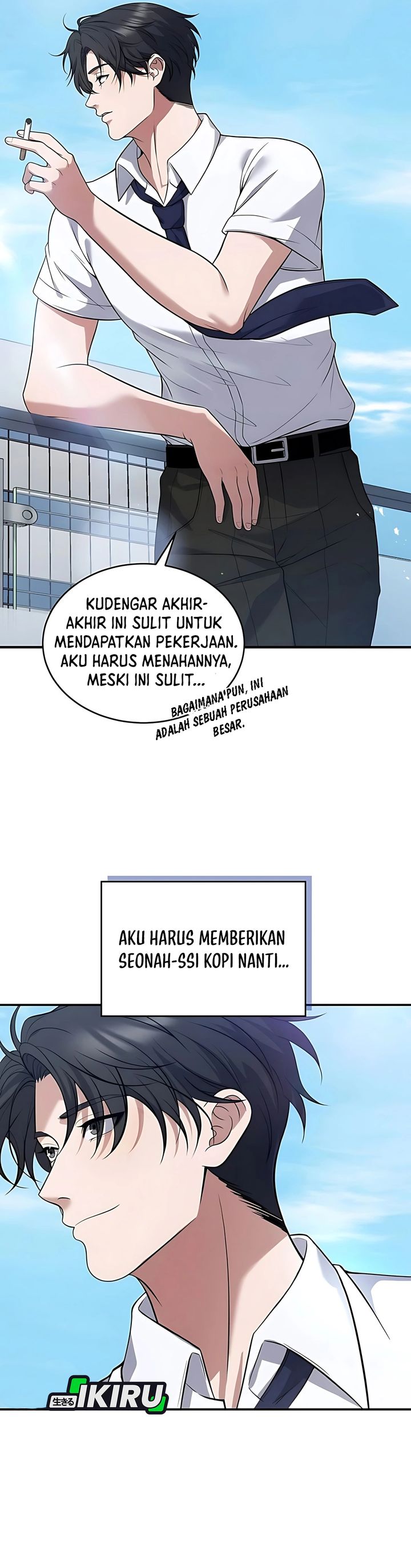 Halaman 14 dari Office Worker in the Ice Age Apocalypse Chapter 1