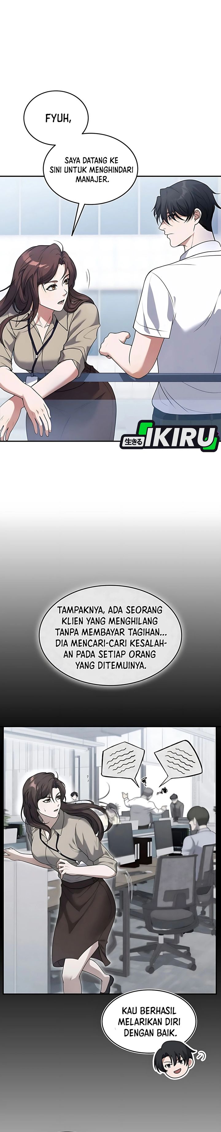 Halaman 16 dari Office Worker in the Ice Age Apocalypse Chapter 1