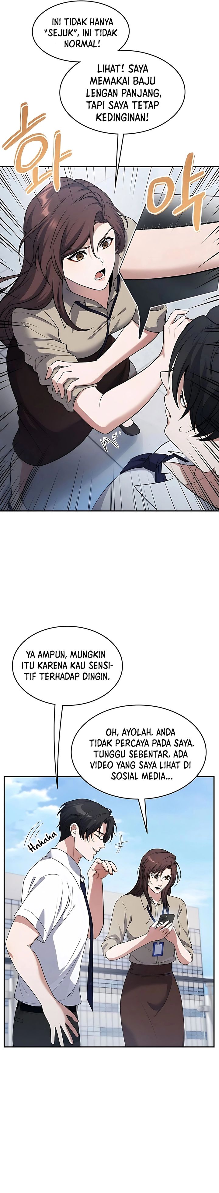 Halaman 18 dari Office Worker in the Ice Age Apocalypse Chapter 1