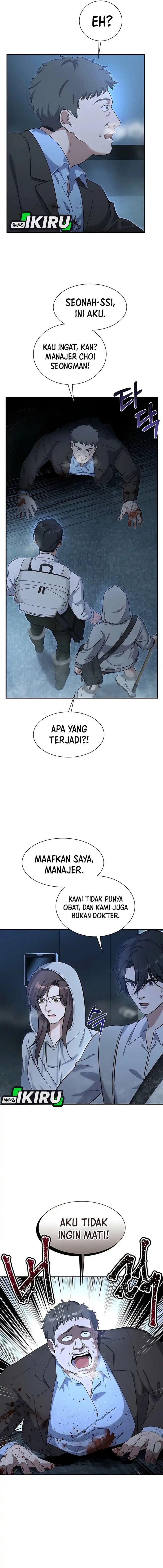 Halaman 17 dari Office Worker in the Ice Age Apocalypse Chapter 11