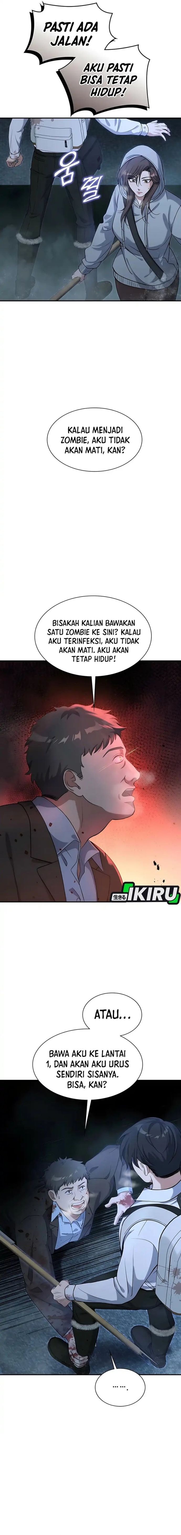 Halaman 18 dari Office Worker in the Ice Age Apocalypse Chapter 11