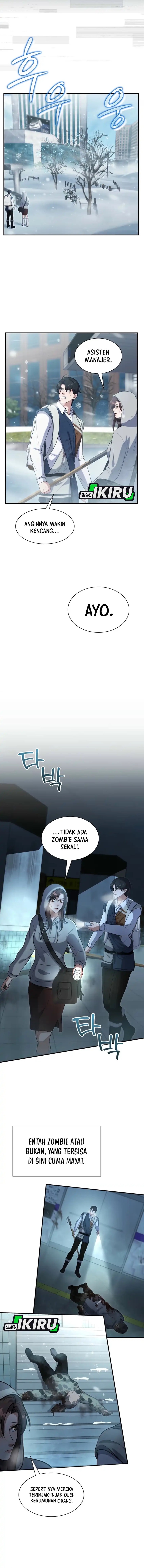 Halaman 9 dari Office Worker in the Ice Age Apocalypse Chapter 15