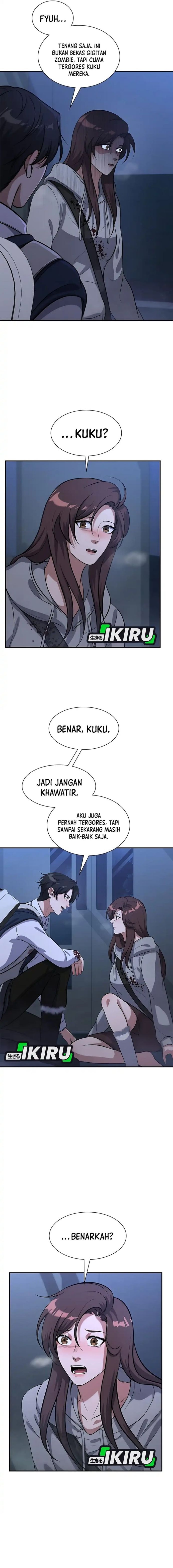 Halaman 16 dari Office Worker in the Ice Age Apocalypse Chapter 17
