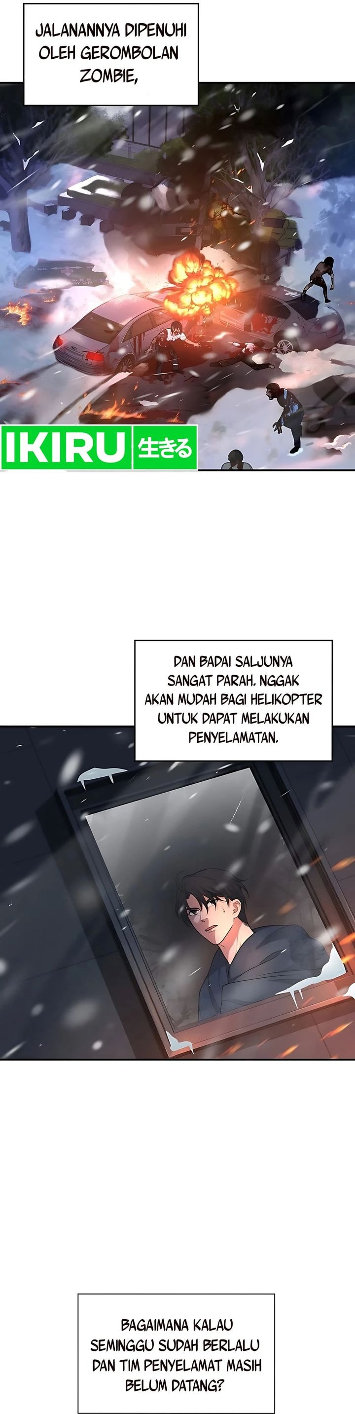 Halaman 24 dari Office Worker in the Ice Age Apocalypse Chapter 2
