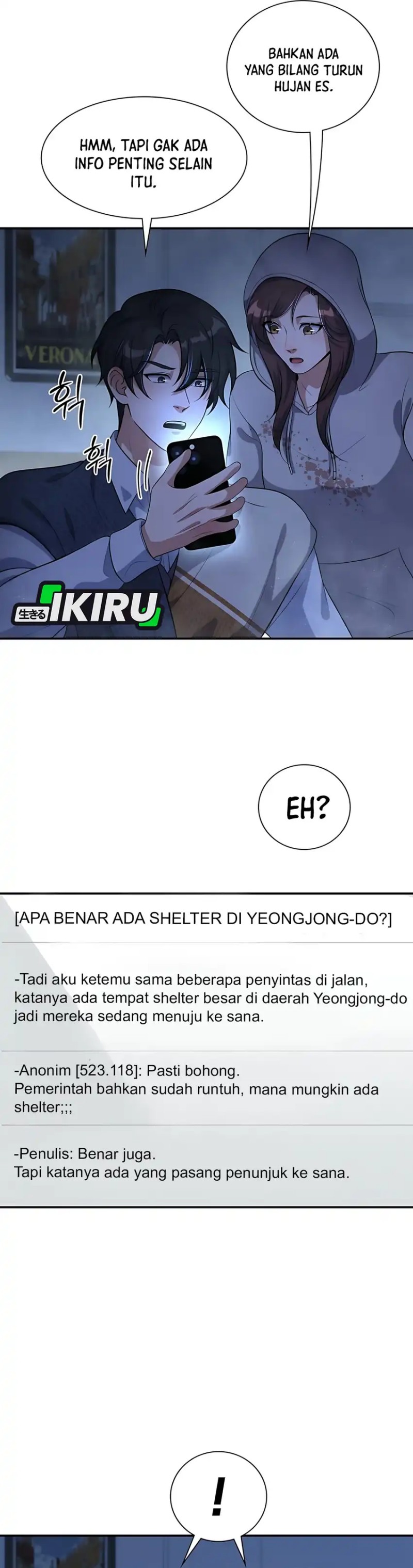 Halaman 15 dari Office Worker in the Ice Age Apocalypse Chapter 20