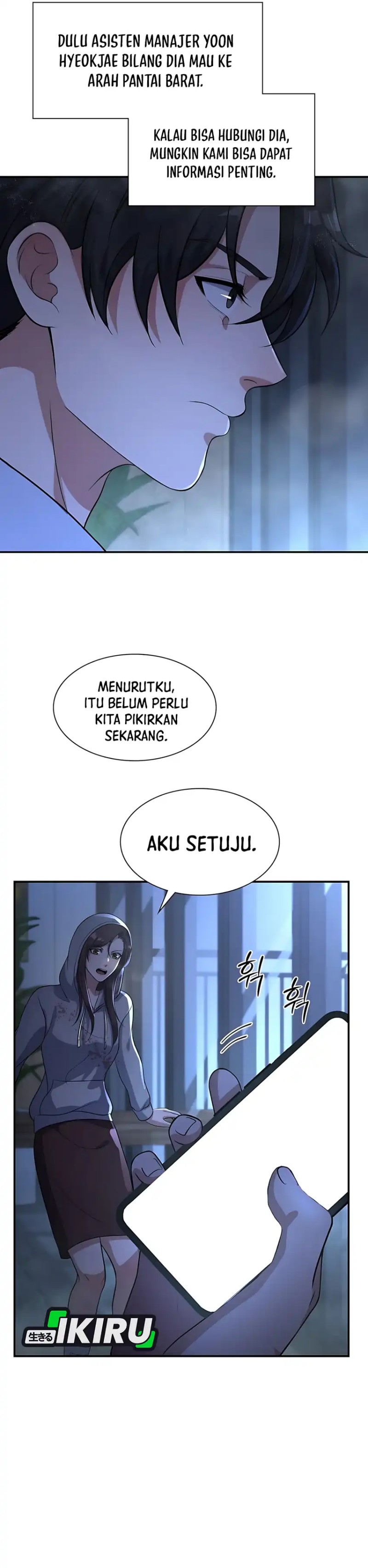 Halaman 18 dari Office Worker in the Ice Age Apocalypse Chapter 20
