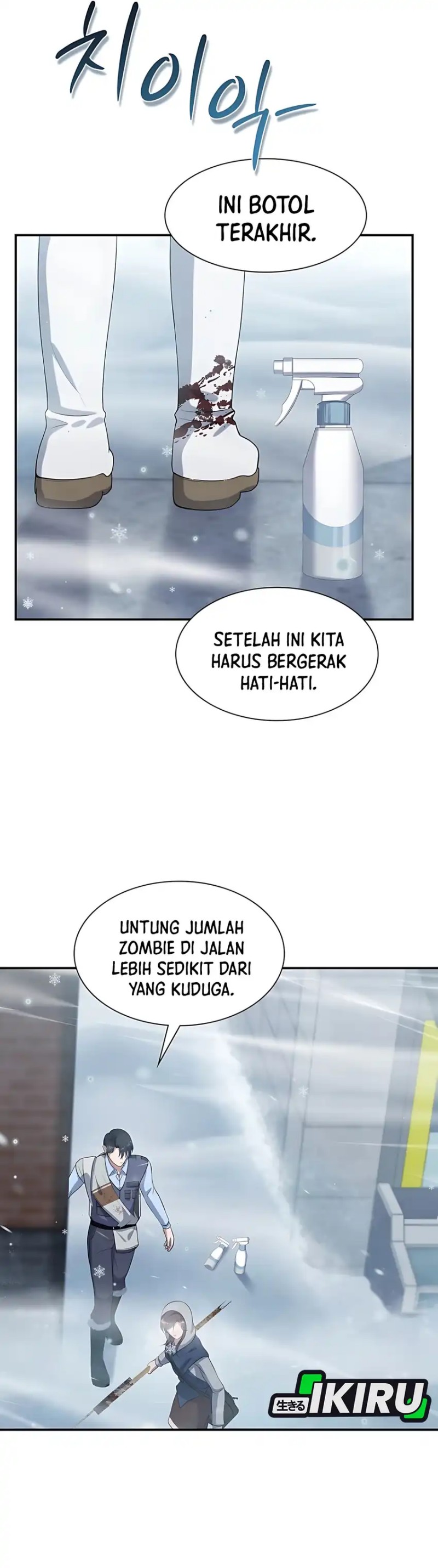 Halaman 22 dari Office Worker in the Ice Age Apocalypse Chapter 20