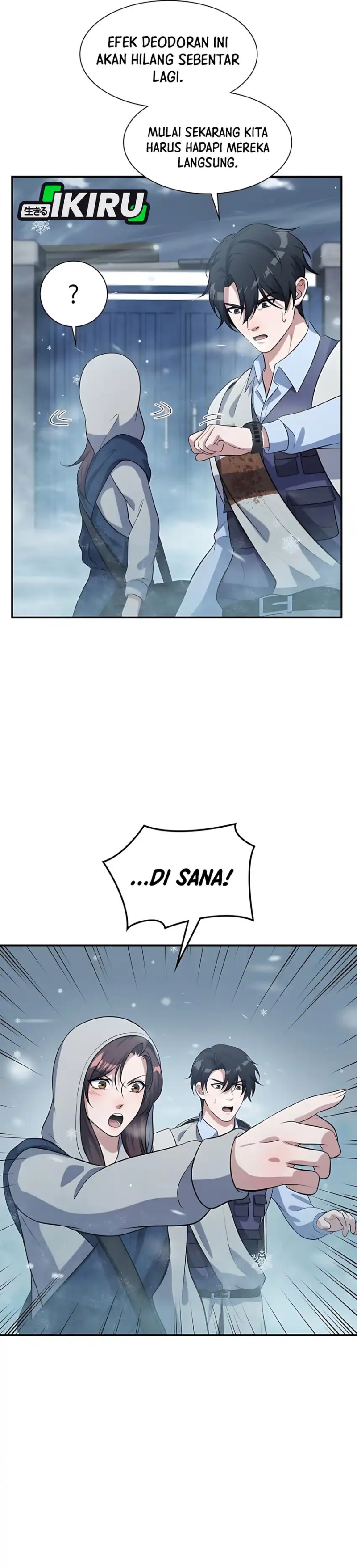 Halaman 24 dari Office Worker in the Ice Age Apocalypse Chapter 20