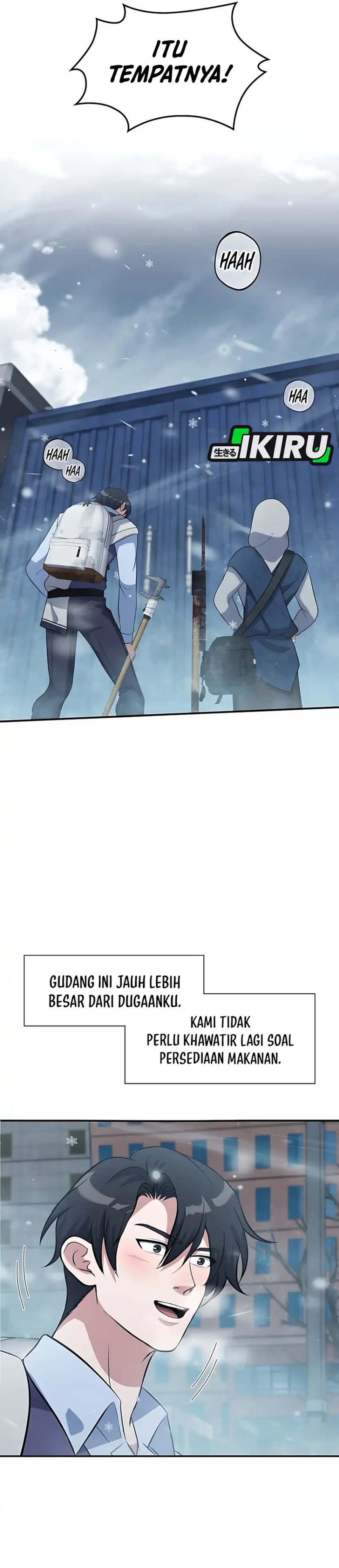 Halaman 25 dari Office Worker in the Ice Age Apocalypse Chapter 20