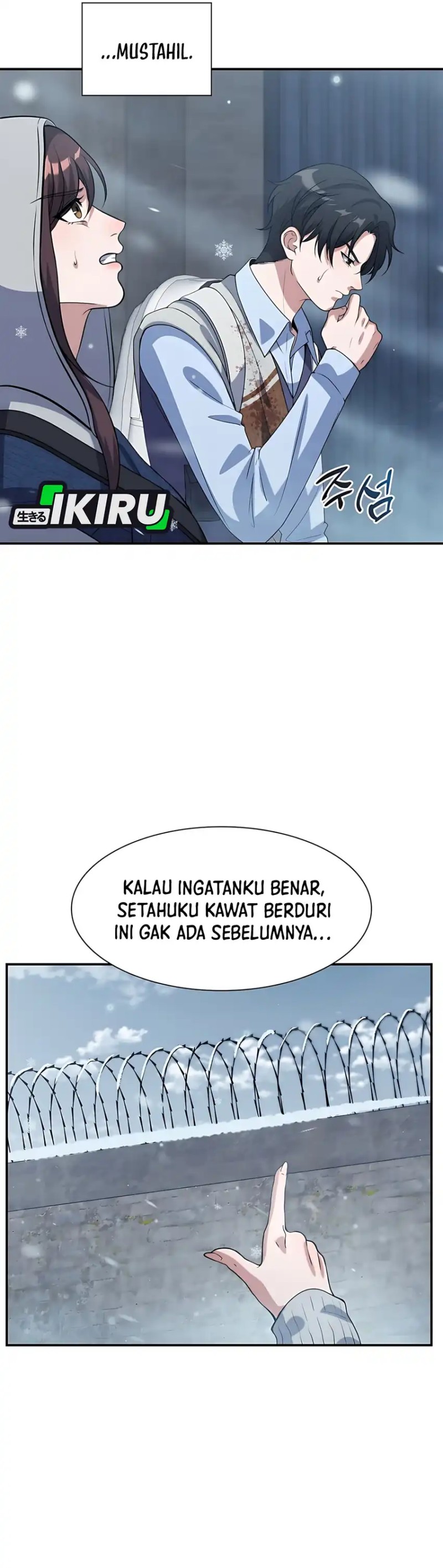 Halaman 27 dari Office Worker in the Ice Age Apocalypse Chapter 20