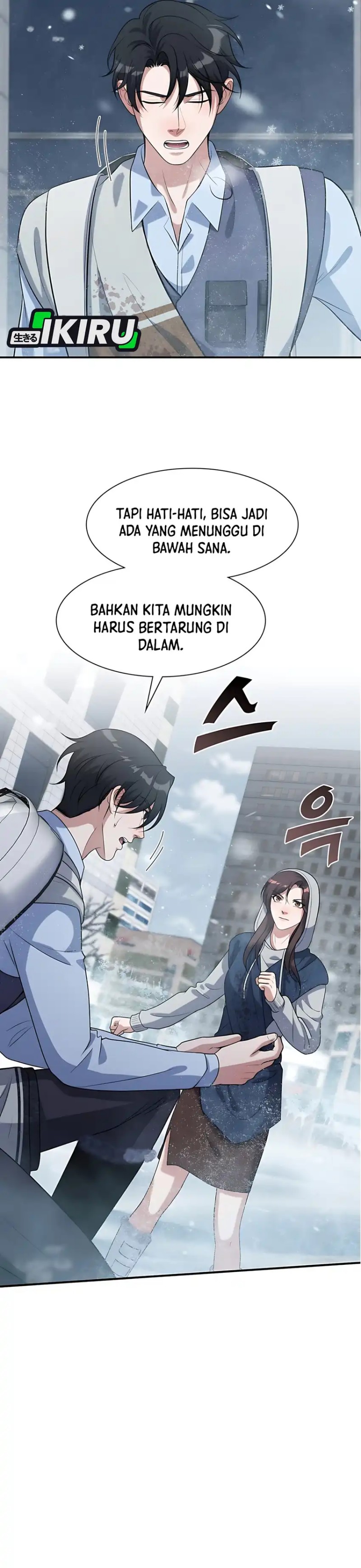 Halaman 33 dari Office Worker in the Ice Age Apocalypse Chapter 20
