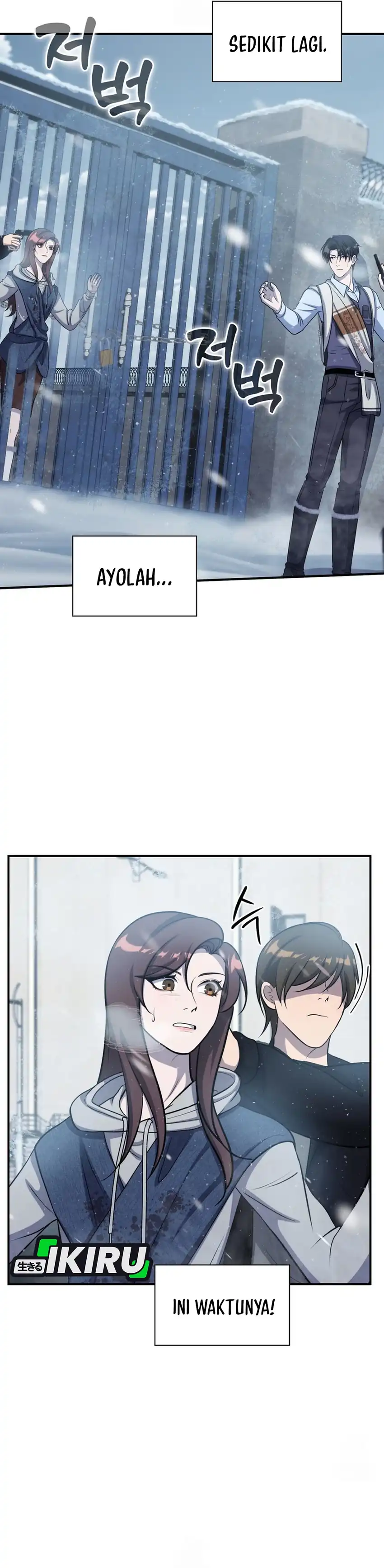Halaman 12 dari Office Worker in the Ice Age Apocalypse Chapter 21