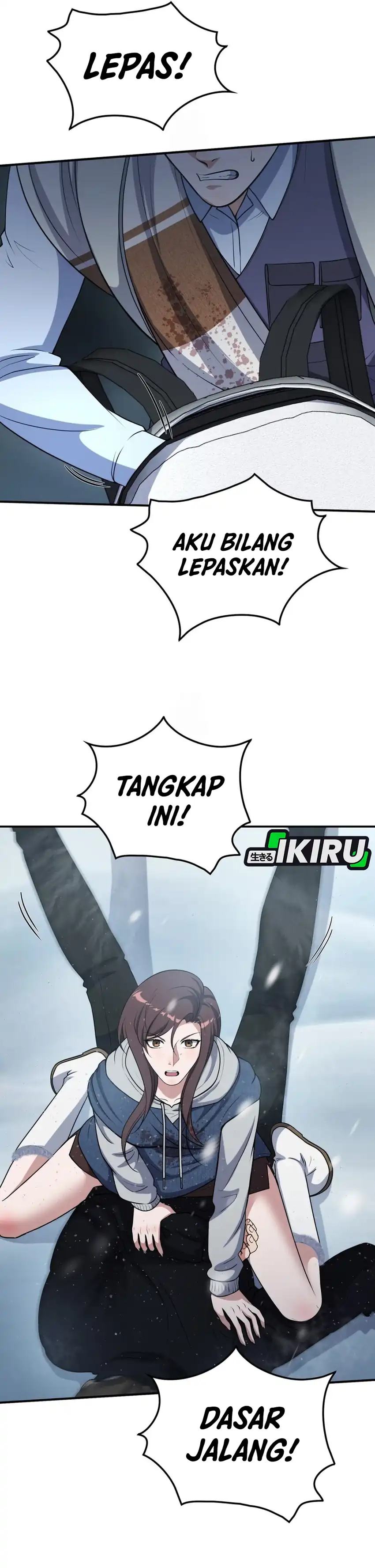 Halaman 19 dari Office Worker in the Ice Age Apocalypse Chapter 21