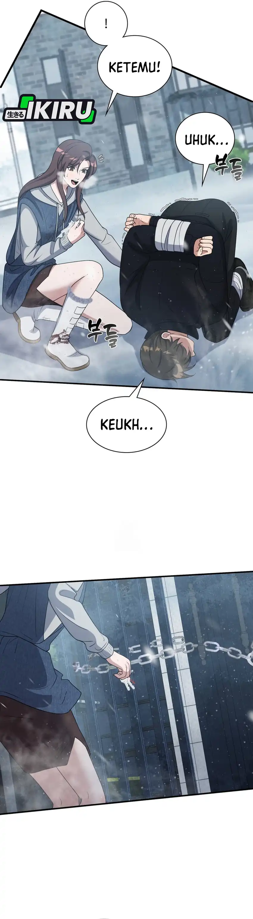 Halaman 25 dari Office Worker in the Ice Age Apocalypse Chapter 21