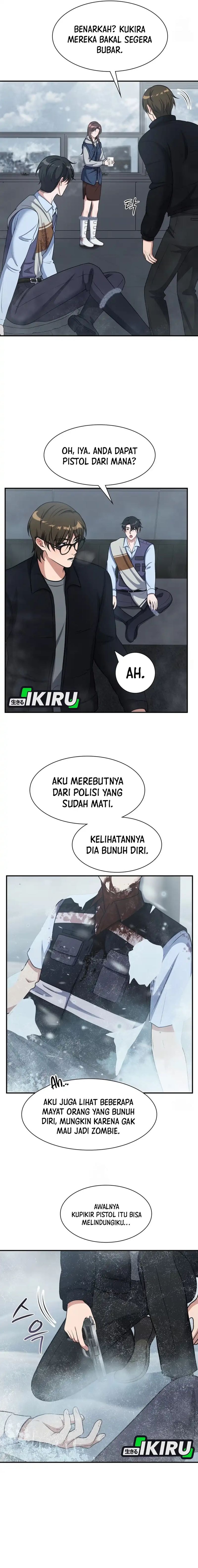 Halaman 12 dari Office Worker in the Ice Age Apocalypse Chapter 22
