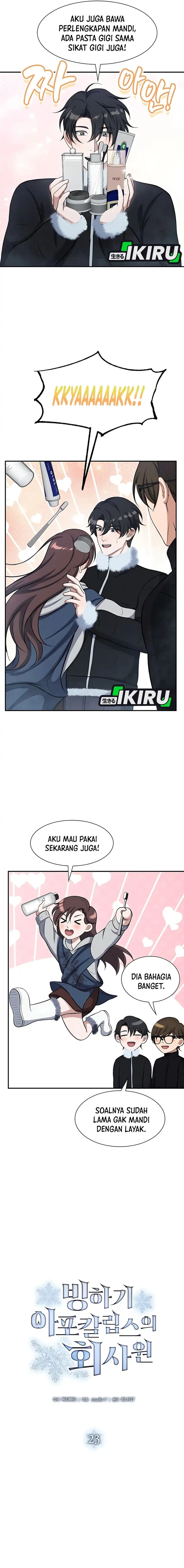 Halaman 14 dari Office Worker in the Ice Age Apocalypse Chapter 23