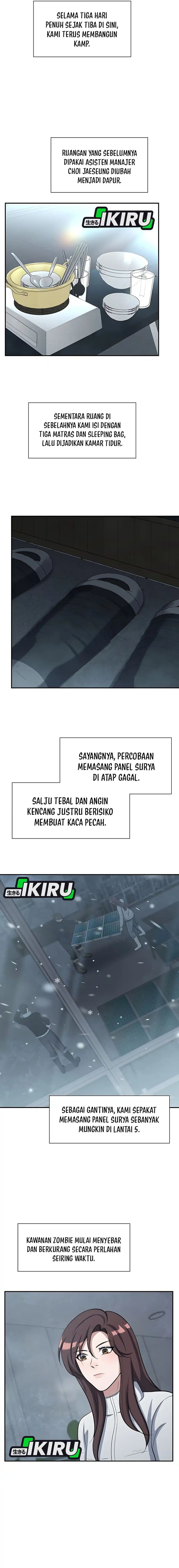 Halaman 15 dari Office Worker in the Ice Age Apocalypse Chapter 23