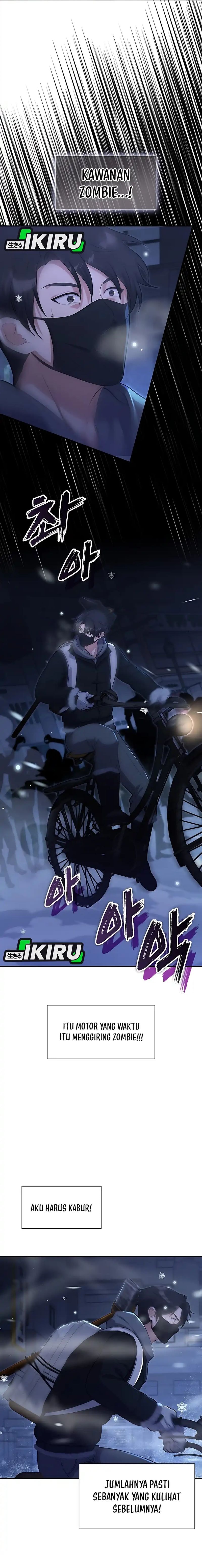 Halaman 14 dari Office Worker in the Ice Age Apocalypse Chapter 24