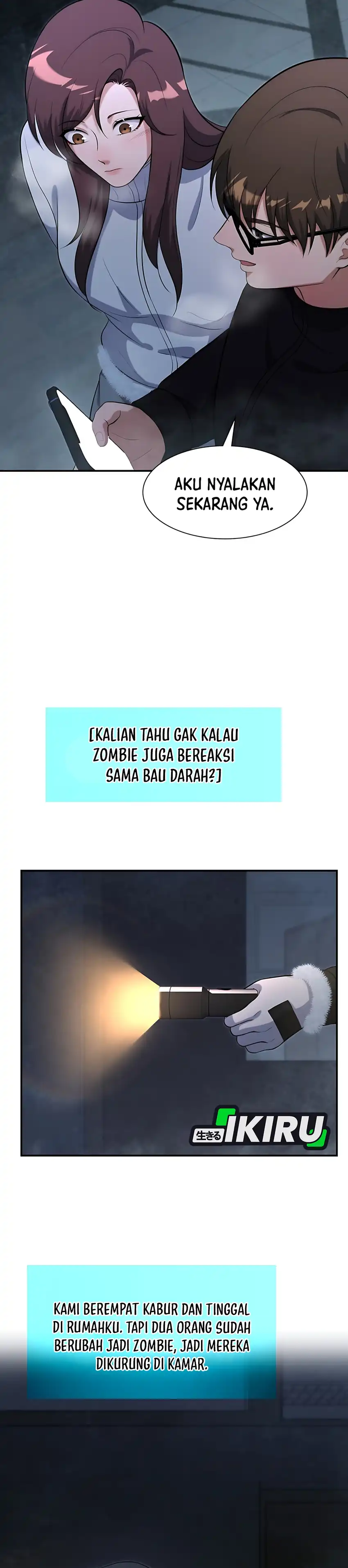 Halaman 19 dari Office Worker in the Ice Age Apocalypse Chapter 25