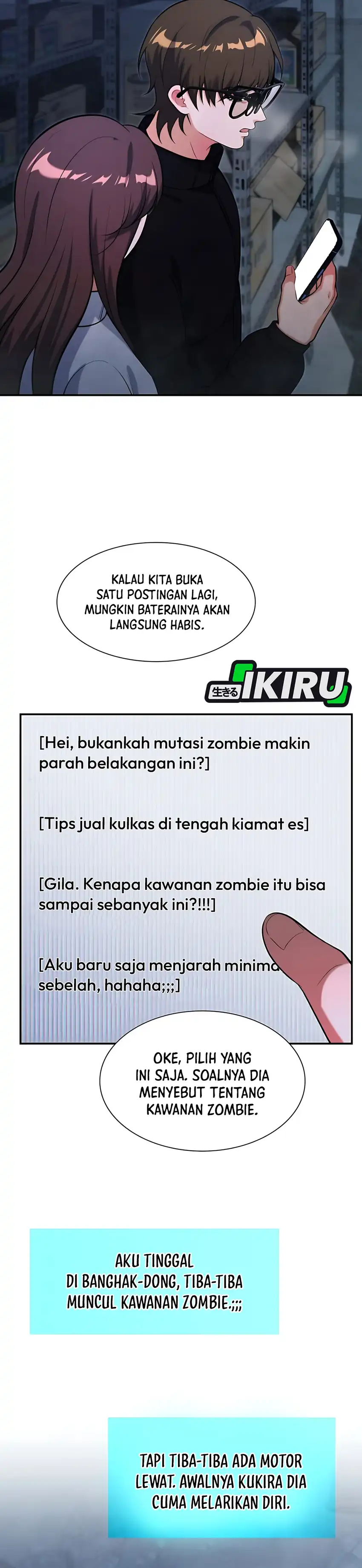 Halaman 26 dari Office Worker in the Ice Age Apocalypse Chapter 25