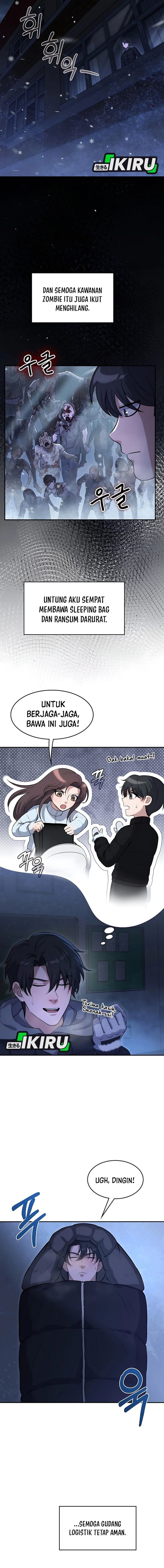 Halaman 2 dari Office Worker in the Ice Age Apocalypse Chapter 26