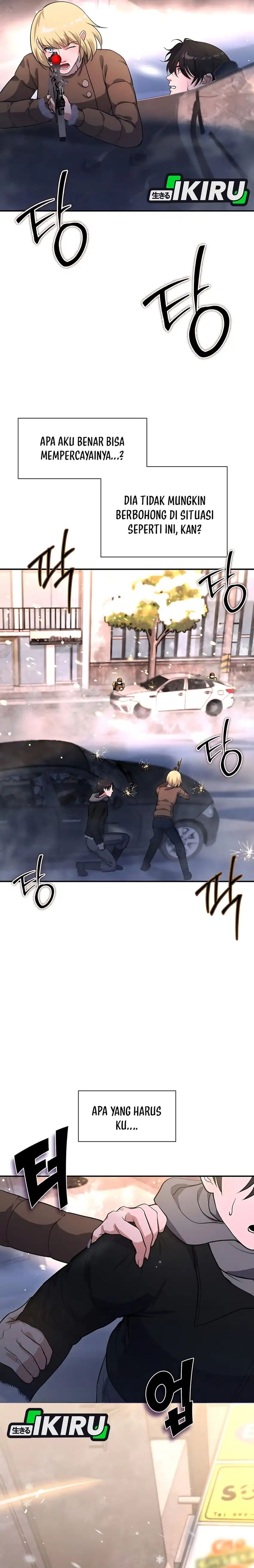 Halaman 15 dari Office Worker in the Ice Age Apocalypse Chapter 28