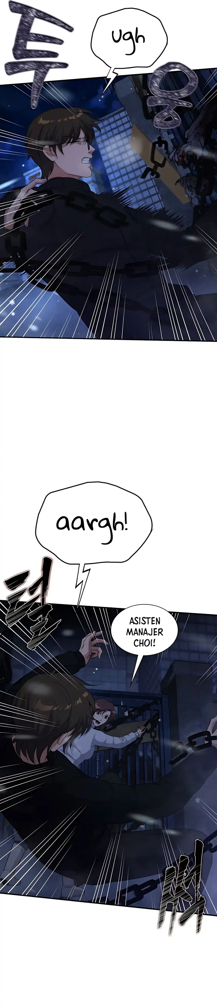Halaman 17 dari Office Worker in the Ice Age Apocalypse Chapter 29