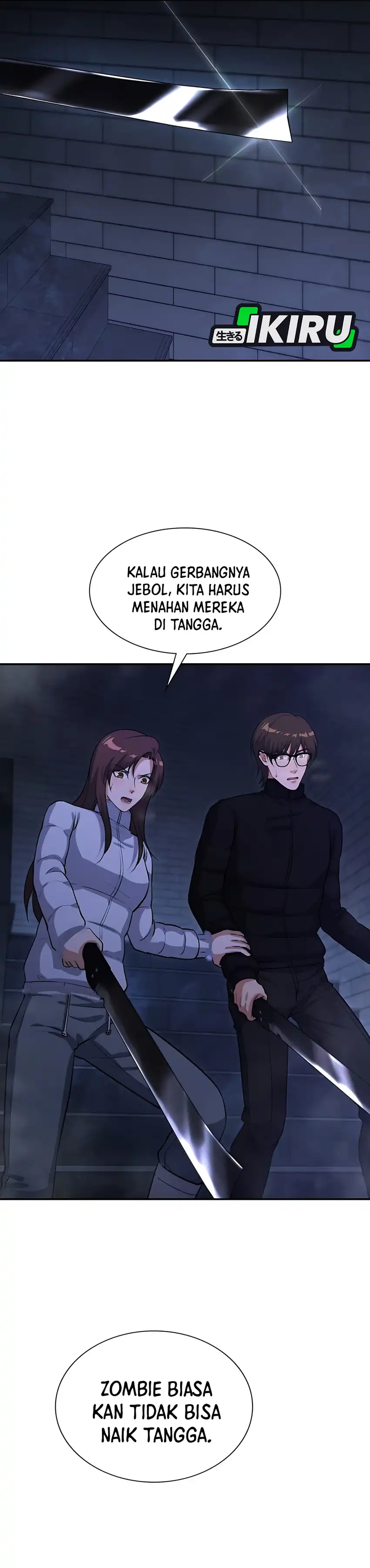 Halaman 19 dari Office Worker in the Ice Age Apocalypse Chapter 29