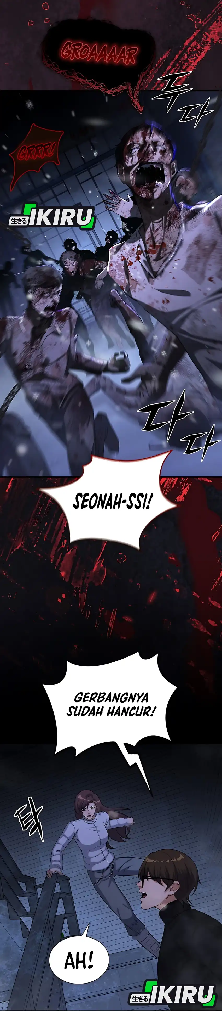 Halaman 32 dari Office Worker in the Ice Age Apocalypse Chapter 29