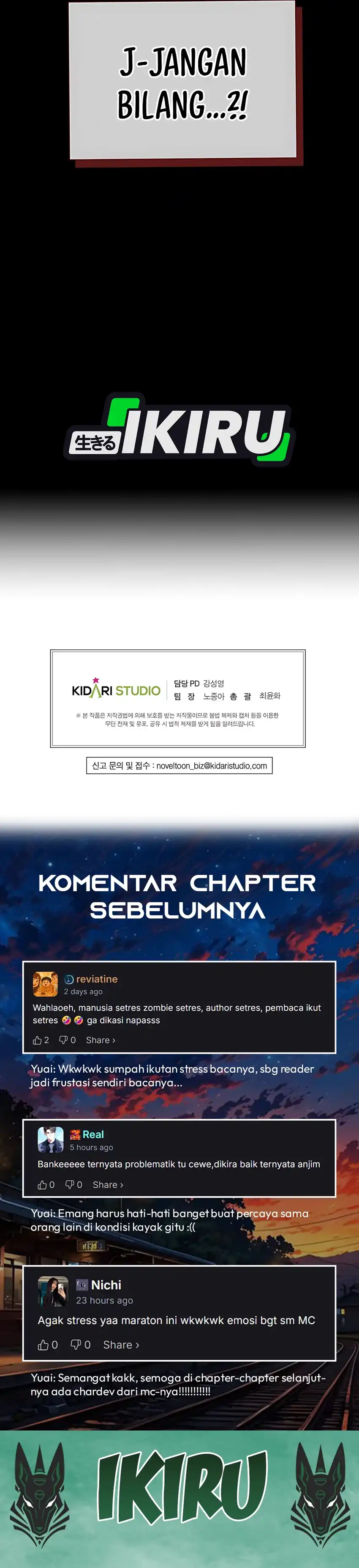 Halaman 44 dari Office Worker in the Ice Age Apocalypse Chapter 29