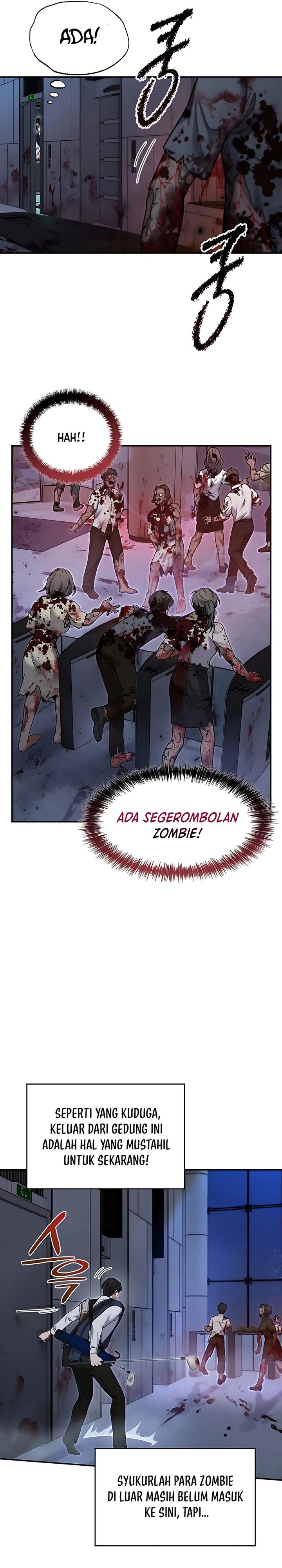 Halaman 24 dari Office Worker in the Ice Age Apocalypse Chapter 3