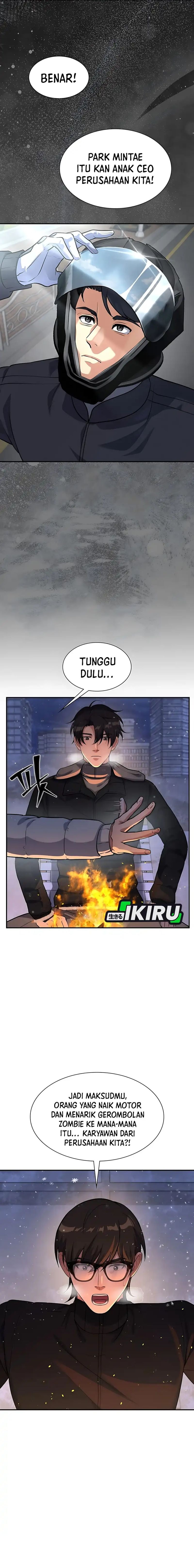 Halaman 20 dari Office Worker in the Ice Age Apocalypse Chapter 30