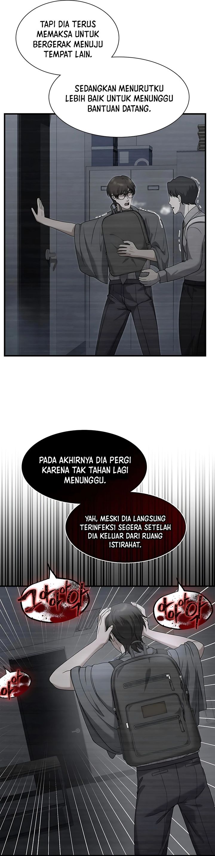 Halaman 24 dari Office Worker in the Ice Age Apocalypse Chapter 4