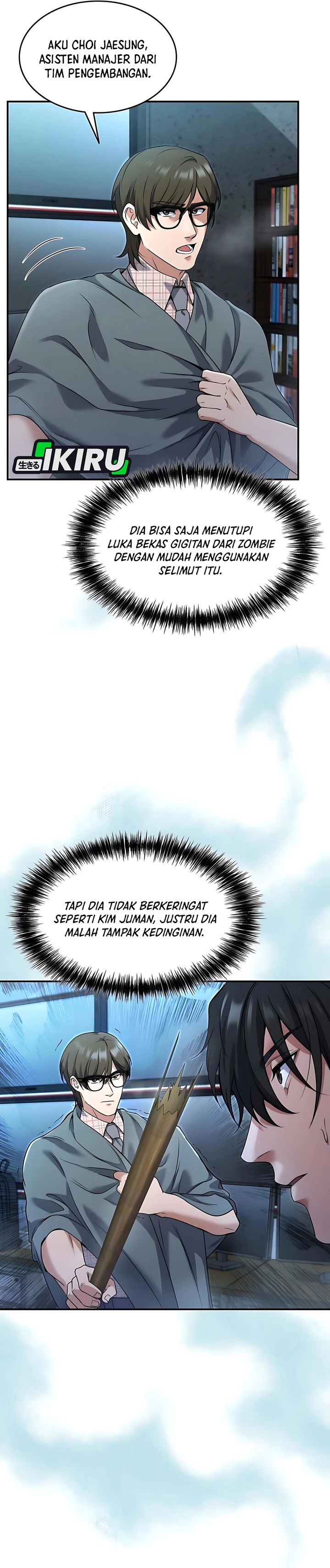 Halaman 8 dari Office Worker in the Ice Age Apocalypse Chapter 4