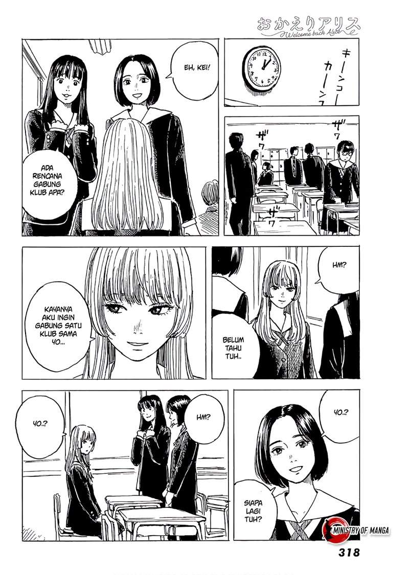 Halaman 17 dari Okaeri Alice Chapter 6