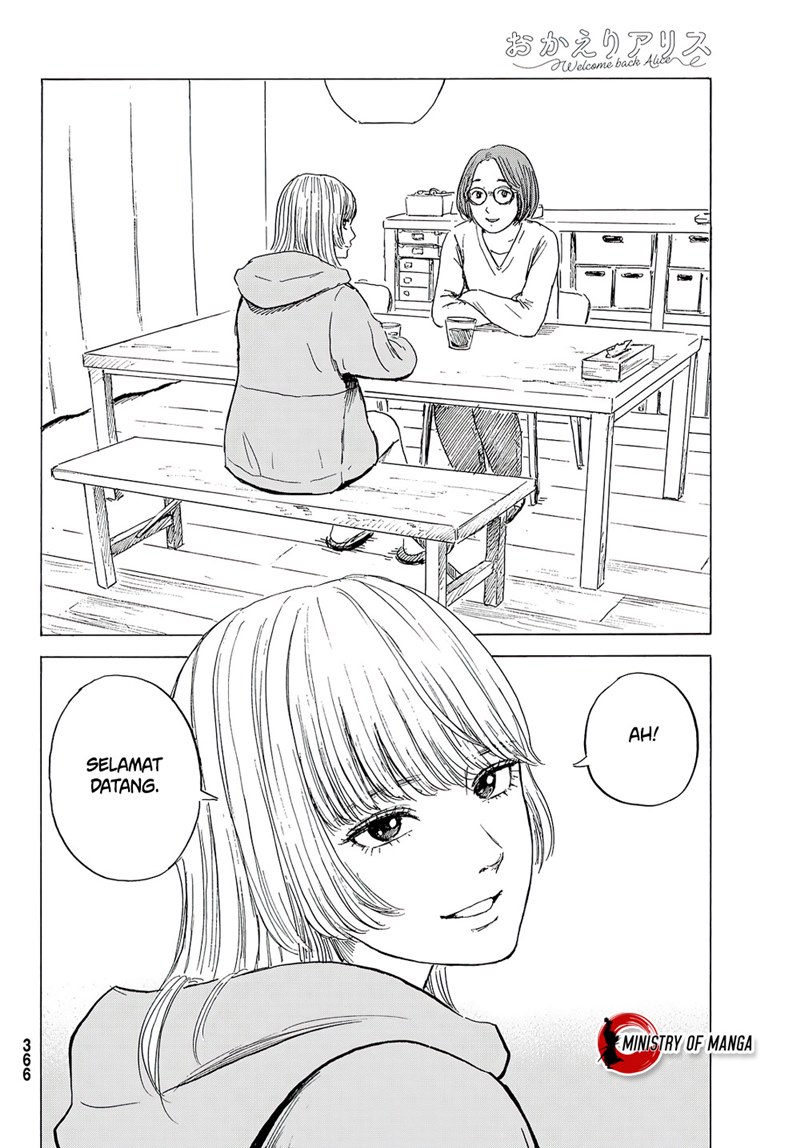 Halaman 19 dari Okaeri Alice Chapter 8