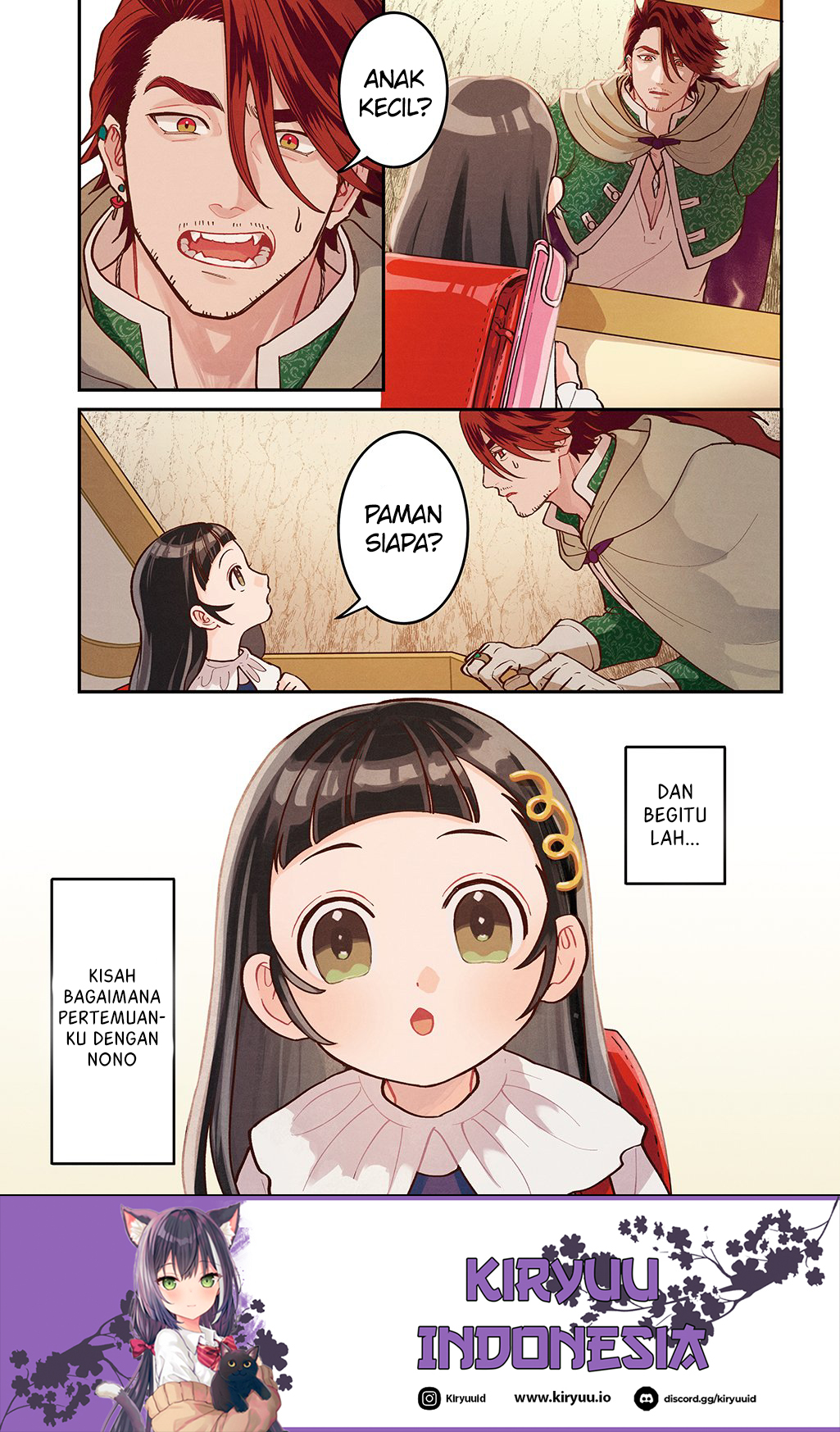 Halaman 6 dari Okami To Randoseru ~Kyu Saishuka To Tensei Musume No Danjon Gohan~ Chapter 1