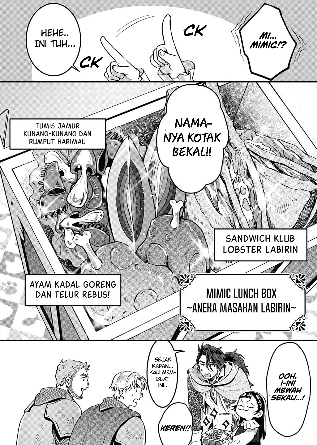 Halaman 18 dari Okami To Randoseru ~Kyu Saishuka To Tensei Musume No Danjon Gohan~ Chapter 2.2