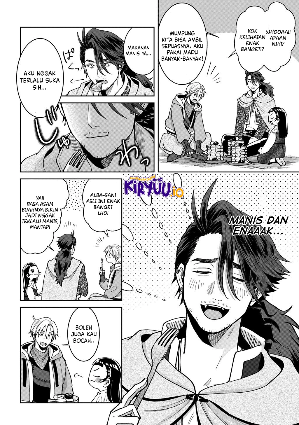 Halaman 14 dari Okami To Randoseru ~Kyu Saishuka To Tensei Musume No Danjon Gohan~ Chapter 4.2